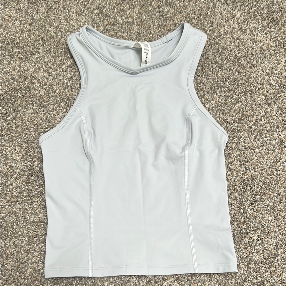 Lululemon Gray Fitted Sleeveless Tank Top